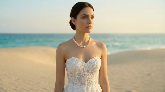 Akoya pearl neckace and earring set - Pearl Atelier