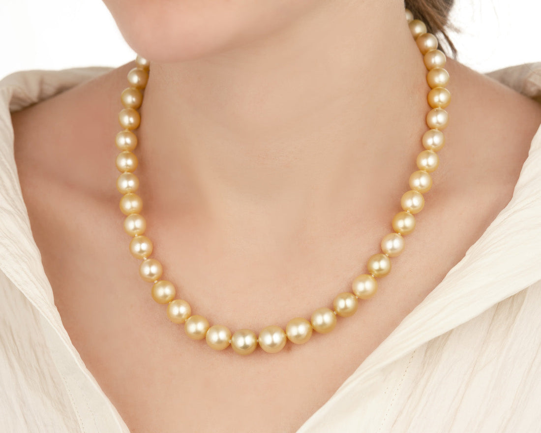 Champagne South Sea Pearl Necklace