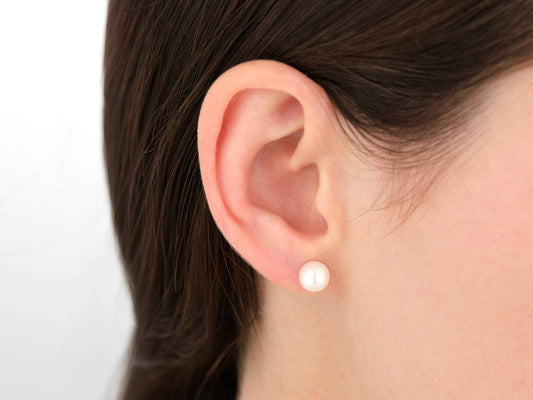Akoya White Pearl AAA Earrings 7mm