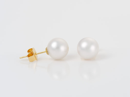 Akoya Pearl Stud Earrings 8mm - Pearl Atelier
