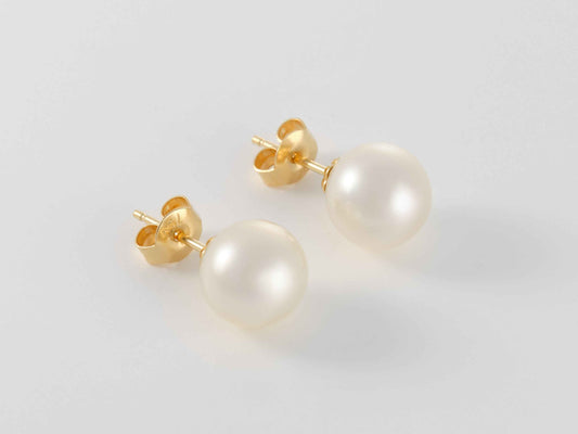 South Sea White Pearl Earrings 9mm